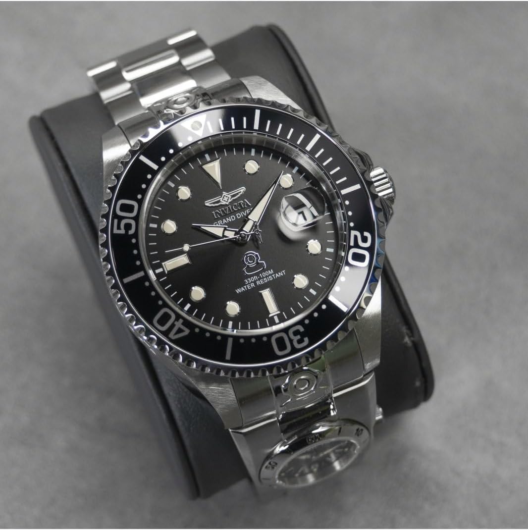 Pro Diver Stainless Steel Men's Automatic Watch - 47mm Silver / Black
