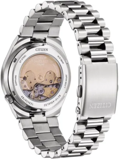 Citizen Herren Automatisch Analog Armbanduhr Tsuyosa Rose Gold