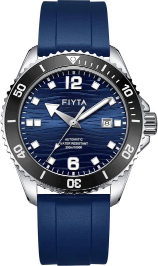 Yachtsman Men's Diver Watch, Automatic Stainless Steel Watches for Men, 300M Water Resistant, 3-Hand Date, Luminous, Rotating Bezel, 43.4mm