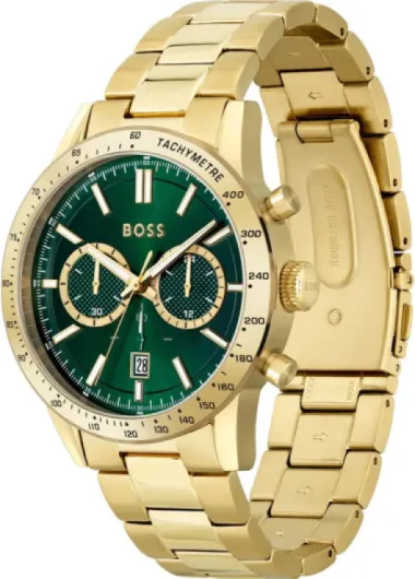BOSS Chronograph Quartz Watch for Men Allure Collection with Gold Colored Stainless Steel Bracelet - 1513923