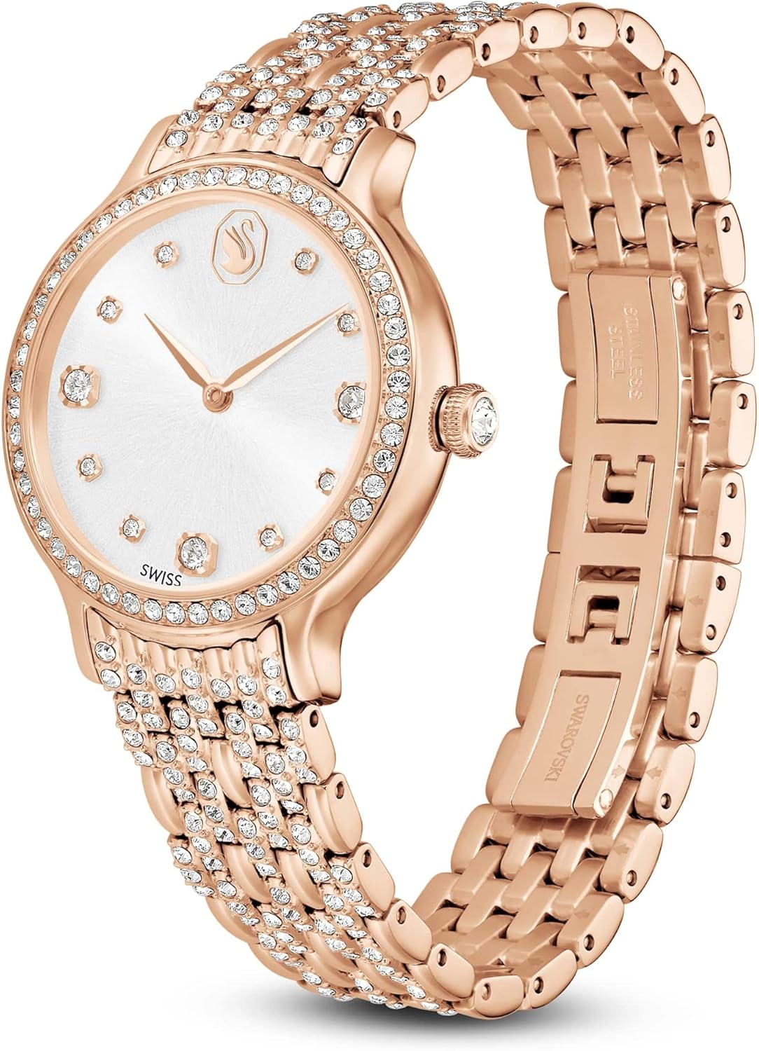 Swarovski Imber Collection Watch, Swiss Made Rose Gold-tone Finish Rose Gold Tone