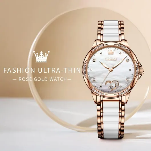 Watches for Women Dress Roman Numerals Diamonds Stainless Steel Waterproof Silver Designer Metal Date Expanding Bracelet Ladies Wrist Watch White