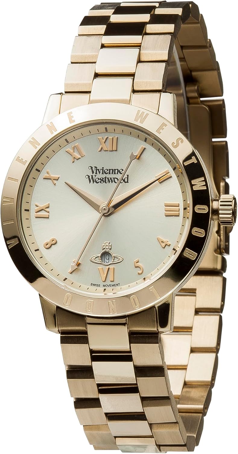 Bloomsbury Women's Quartz Watch with Analogue Display and Stainless Steel Bracelet Gold/Gold