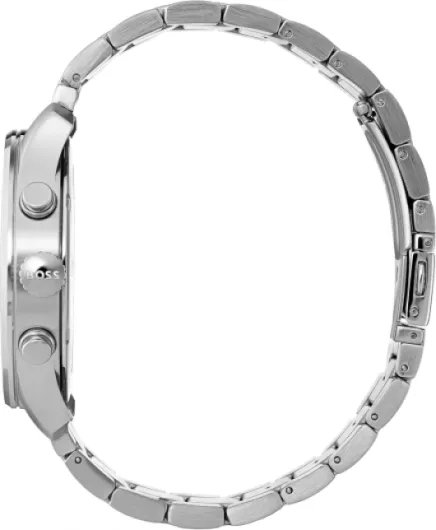 BOSS Chronograph Quartz Watch Men With Silver Stainless Steel Bracelet - 1513527