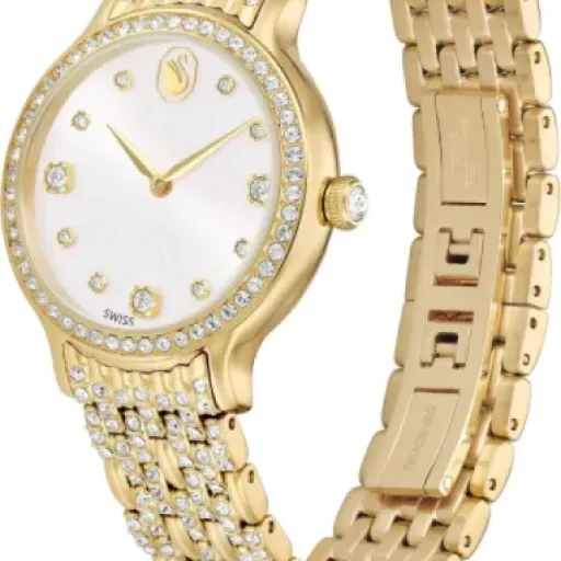 Swarovski Imber Collection Watch Review: a flashy crystal watch for people who really like gold