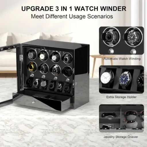 DUKWIN Watch Winder 8-Slot Review: big, quiet box for people with too many automatics