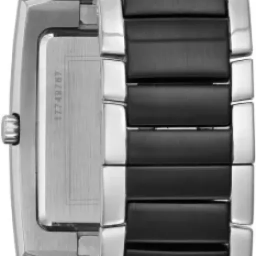 Bulova Men's Two Tone Rectangle Watch (98A117) Review: a dressy black-and-steel watch that keeps things simple