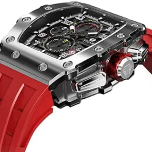 TSAR BOMBA Men’s Watch Review: chunky tonneau watch with loud style and decent specs for the price