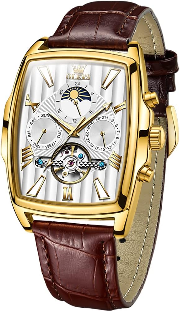 Watches for Men Classic Silver Fashion Male Watch Two Tone Stainless Steel Business Dress Casual Wrist Watch Calendar Waterproof Blue White Black Date Dial Gold and White
