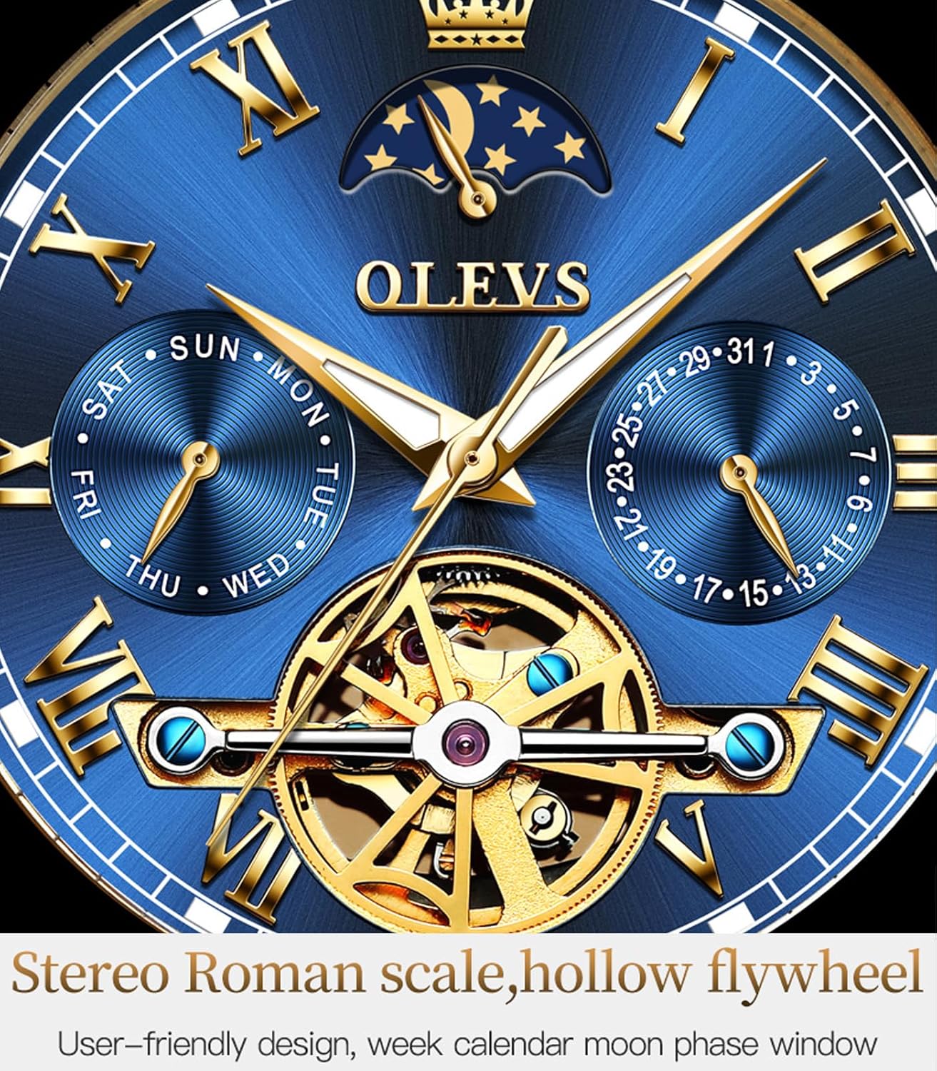 Automatic Self-Winding Skeleton Watch for Men - Tourbillon, No Battery, Luxury Stainless Steel With Date, Mechanical, Waterproof, Fashion Gw-g6617-all Gold
