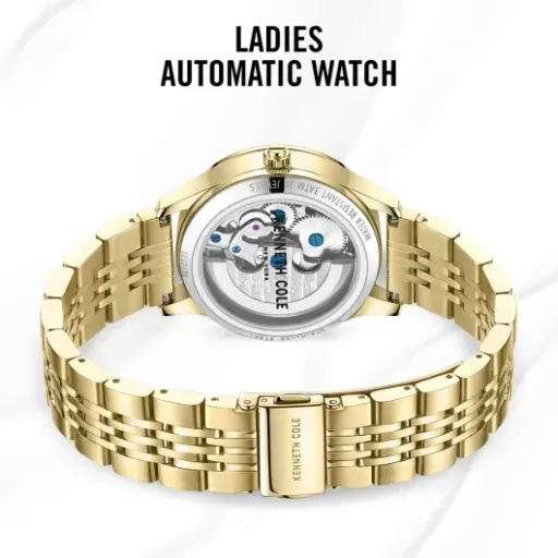 Kenneth Cole New York Ladies Automatic Watch Review: a flashy gold daily watch that looks pricier than it is