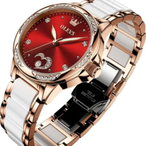 OLEVS Automatic Watch for Women 6631 Review: flashy rose gold watch that looks pricey but stays affordable