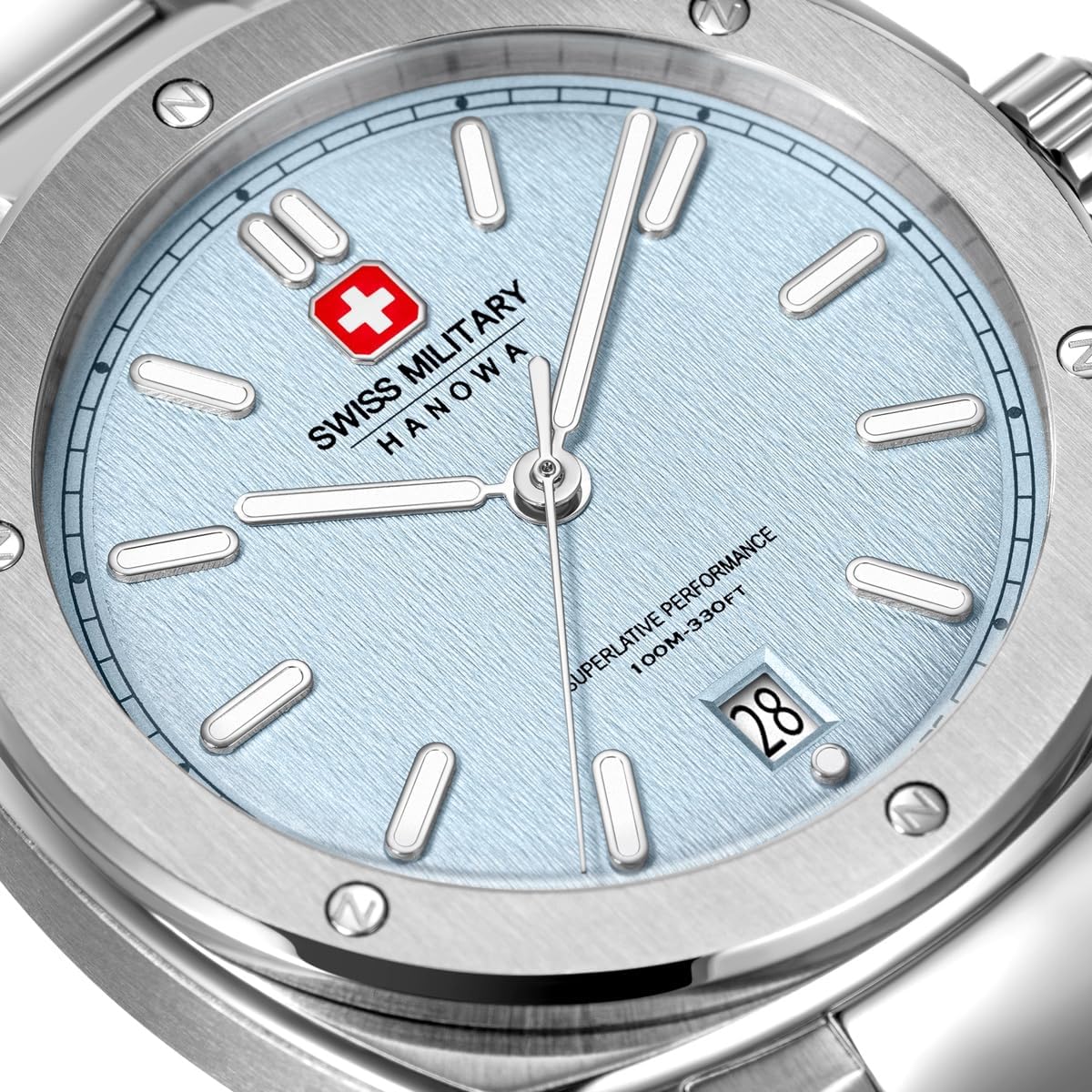 Swiss Military Hanowa Quartz Watch Sirius Quartz 10 ATM Silver onesize