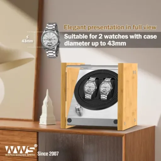 Watch Winder Smith Bamboo B1 Review: quiet double winder that looks like proper furniture