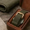 Why a nylon military watch strap with a gold buckle elevates a luxury case